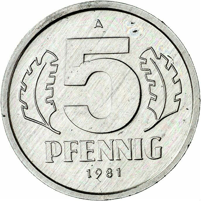DE 5 Pfennig 1982 A