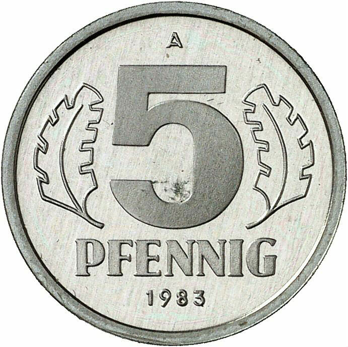 DE 5 Pfennig 1983 A