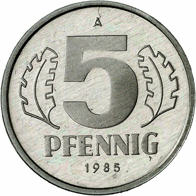 DE 5 Pfennig 1985 A