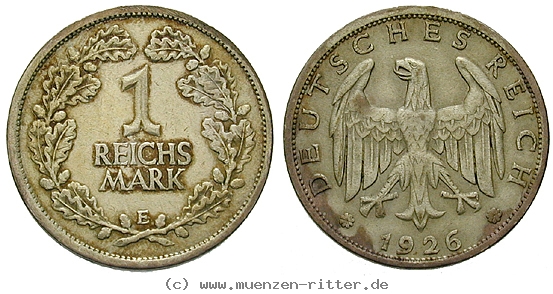 DE 1 Reichsmark 1926 E