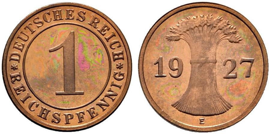 DE 1 Reichspfennig 1927 D