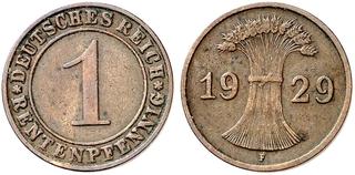 DE 1 Reichspfennig 1929 D