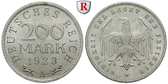 DE 200 Mark 1923 J