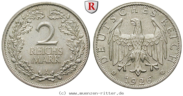 DE 2 Reichsmark 1926 E