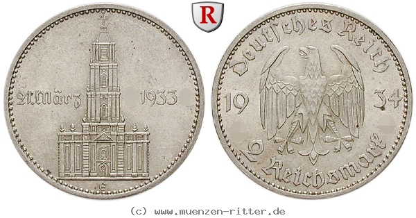 DE 2 Reichsmark 1934 E