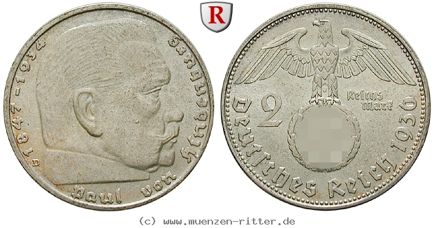 DE 2 Reichsmark 1936 D