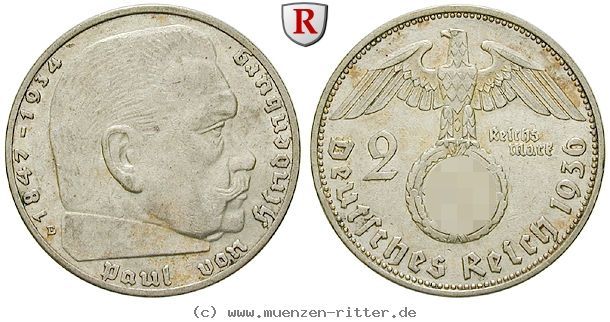 DE 2 Reichsmark 1936 E