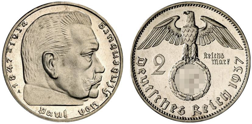 DE 2 Reichsmark 1937 G