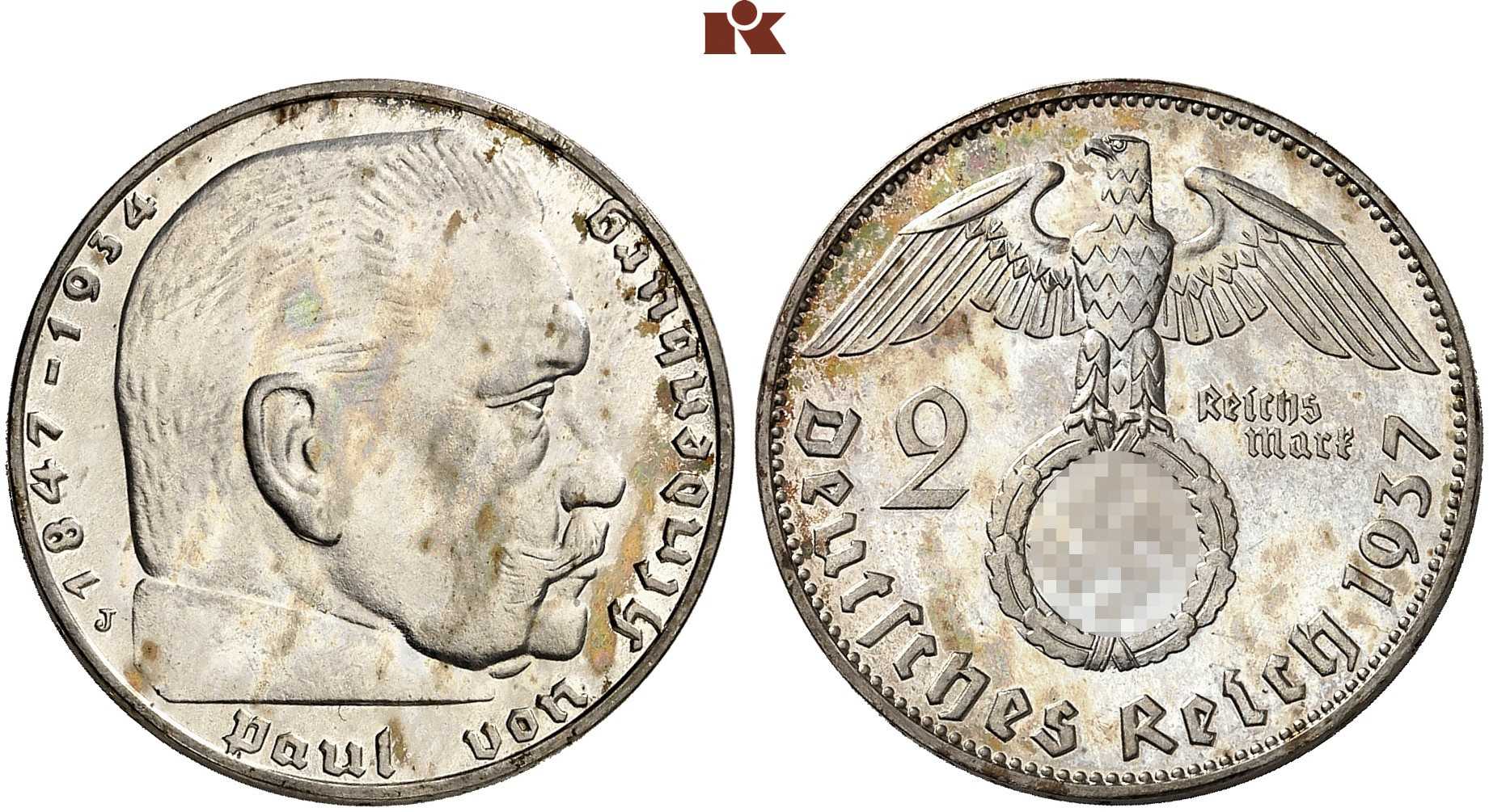 DE 2 Reichsmark 1937 J