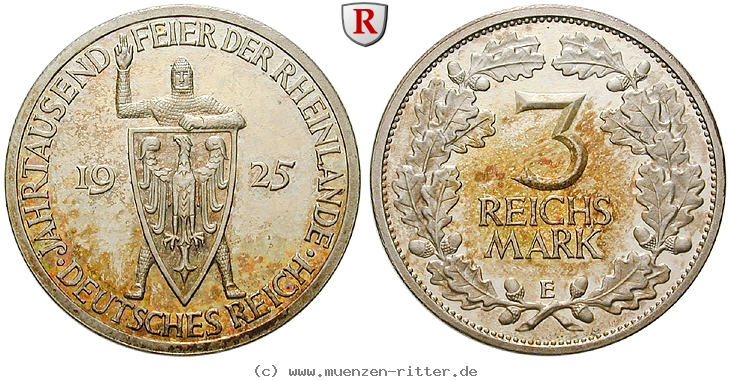 DE 3 Reichsmark 1925 E