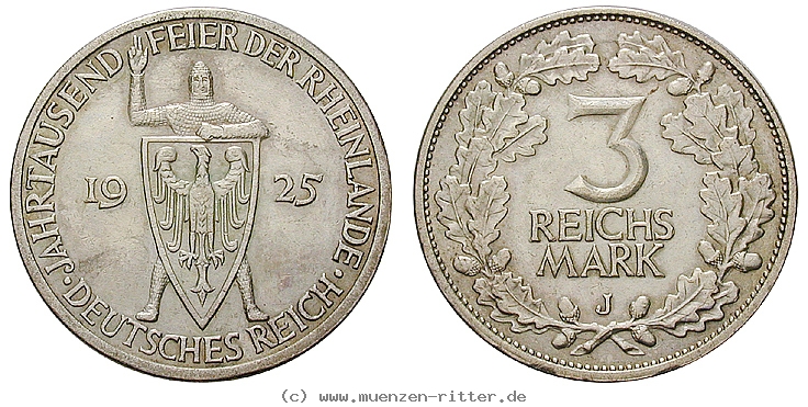 DE 3 Reichsmark 1925 J