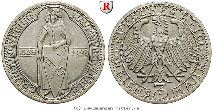 DE 3 Reichsmark 1928 A
