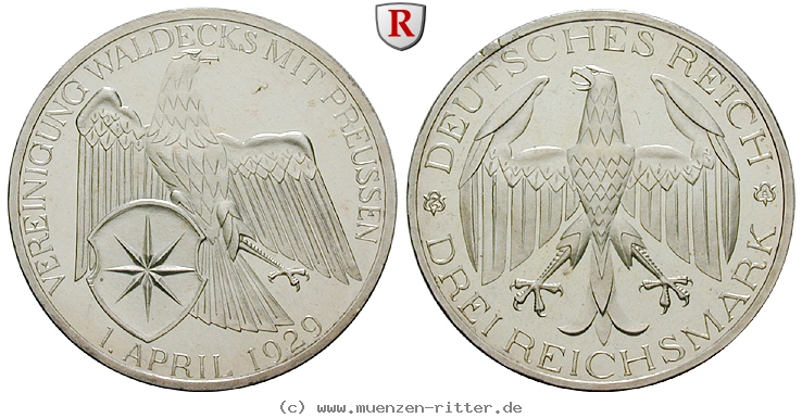 DE 3 Reichsmark 1929 A