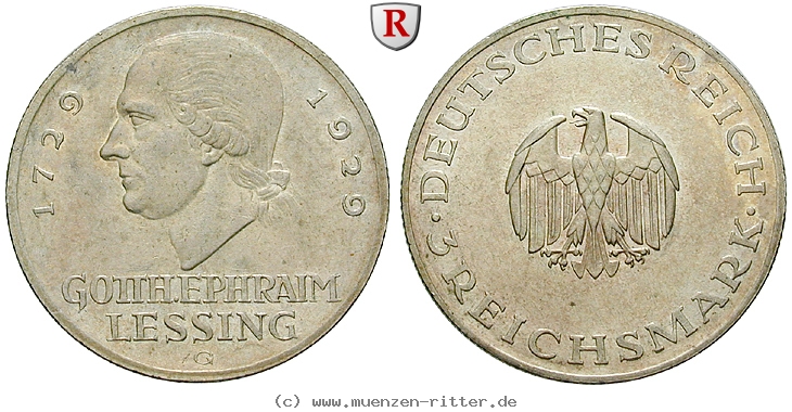 DE 3 Reichsmark 1929 G