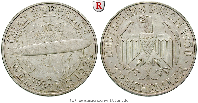 DE 3 Reichsmark 1930 A