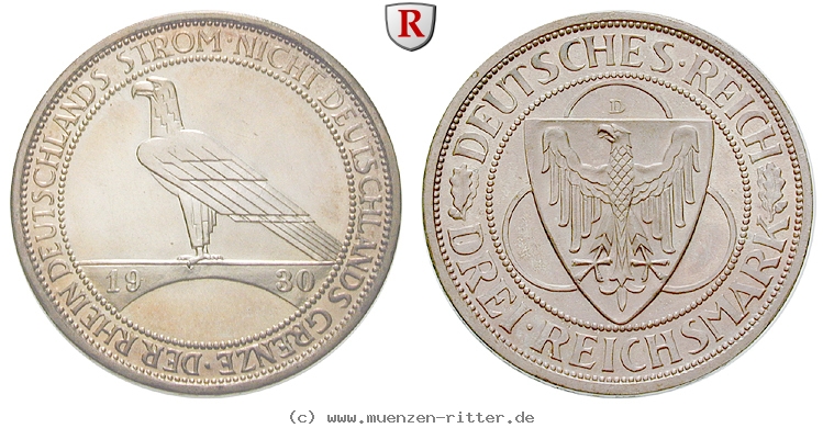 DE 3 Reichsmark 1930 D