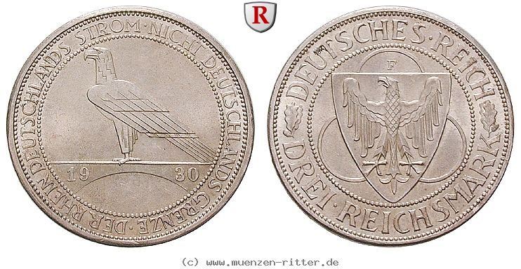 DE 3 Reichsmark 1930 F