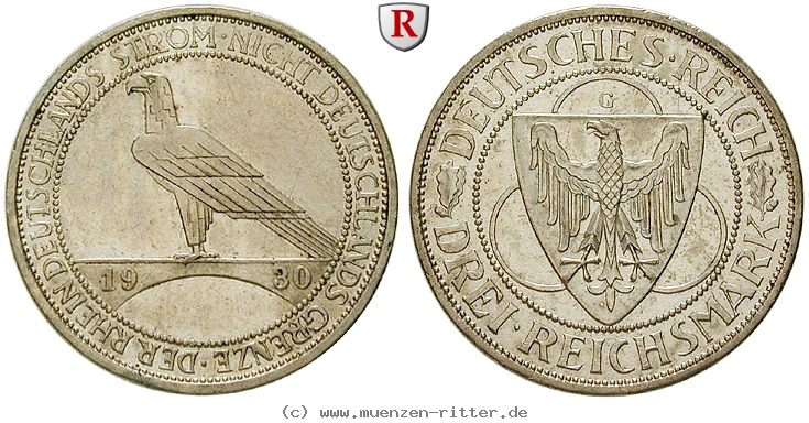 DE 3 Reichsmark 1930 G
