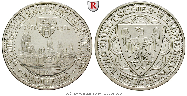 DE 3 Reichsmark 1931 A