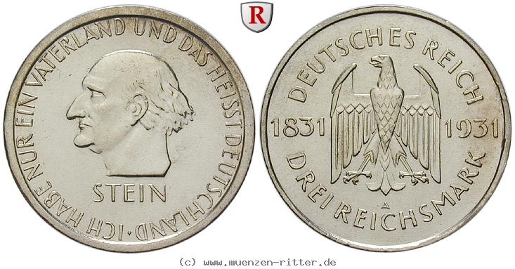DE 3 Reichsmark 1931 A