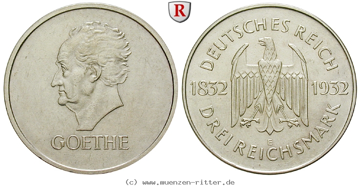 DE 3 Reichsmark 1932 E