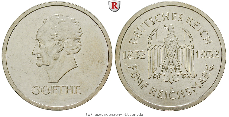 DE 5 Reichsmark 1932 E