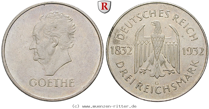 DE 3 Reichsmark 1932 G