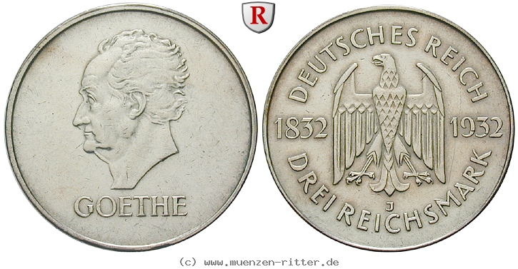 DE 3 Reichsmark 1932 J