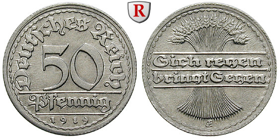 DE 50 Pfennig 1919 E