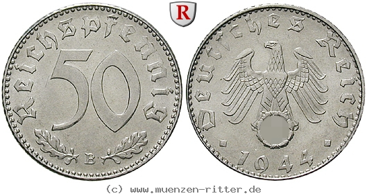 DE 50 Reichspfennig 1944 D