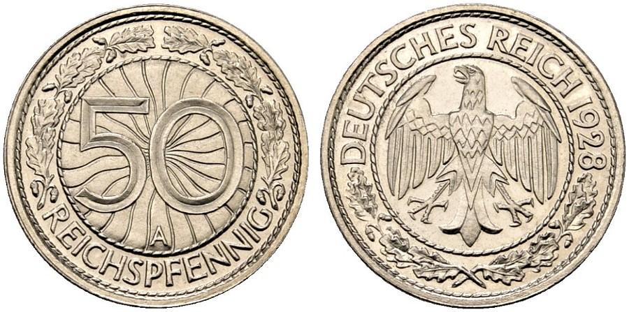 DE 50 Reichspfennig 1928 E