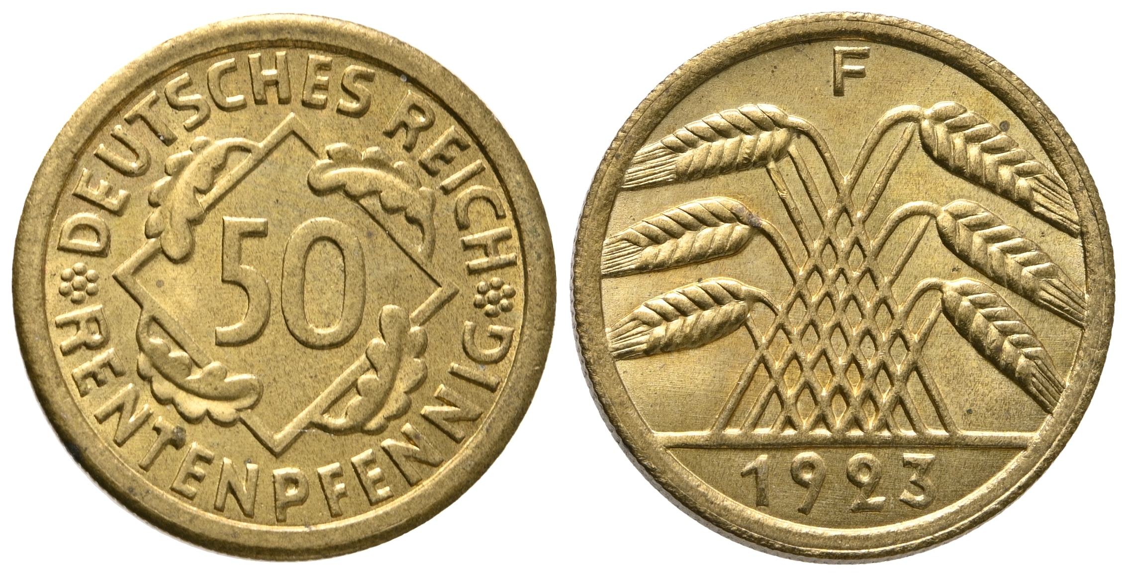 DE 50 Rentenpfennig 1923 D