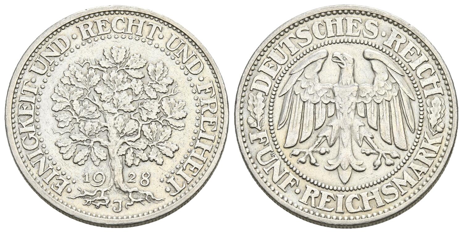 DE 5 Reichsmark 1928 J