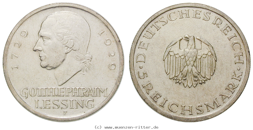 DE 5 Reichsmark 1929 F