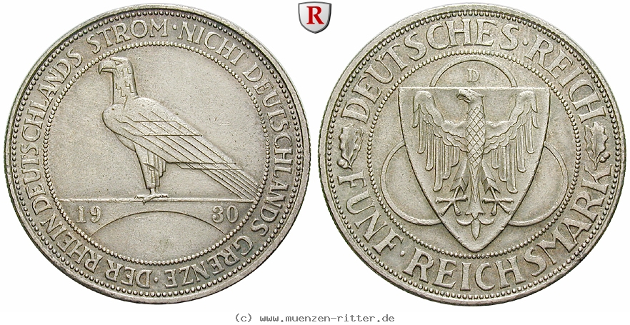 DE 5 Reichsmark 1930 D