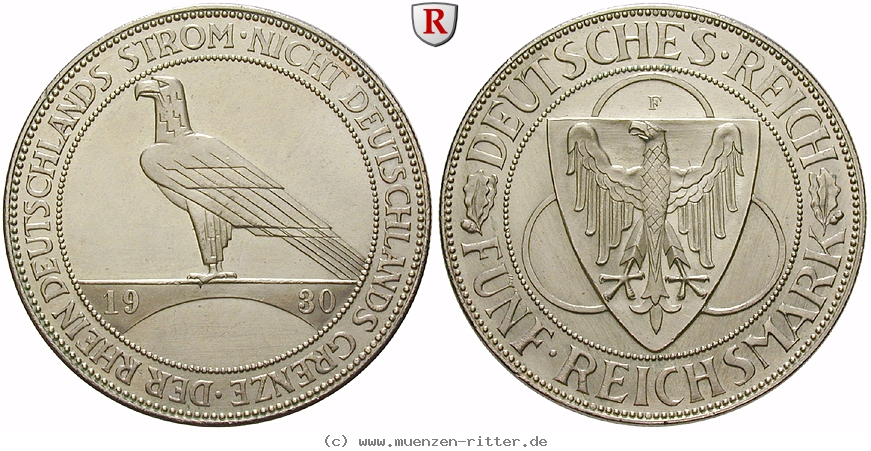DE 5 Reichsmark 1930 F
