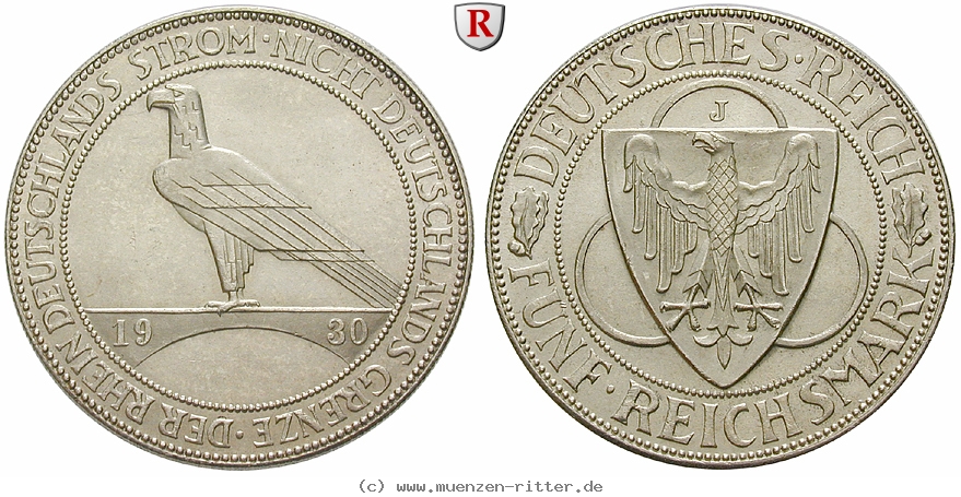 DE 5 Reichsmark 1930 J