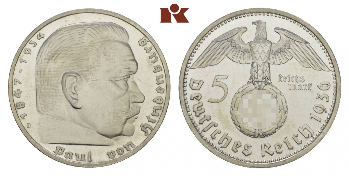 DE 5 Reichsmark 1936 E