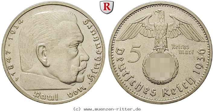 DE 5 Reichsmark 1936 F