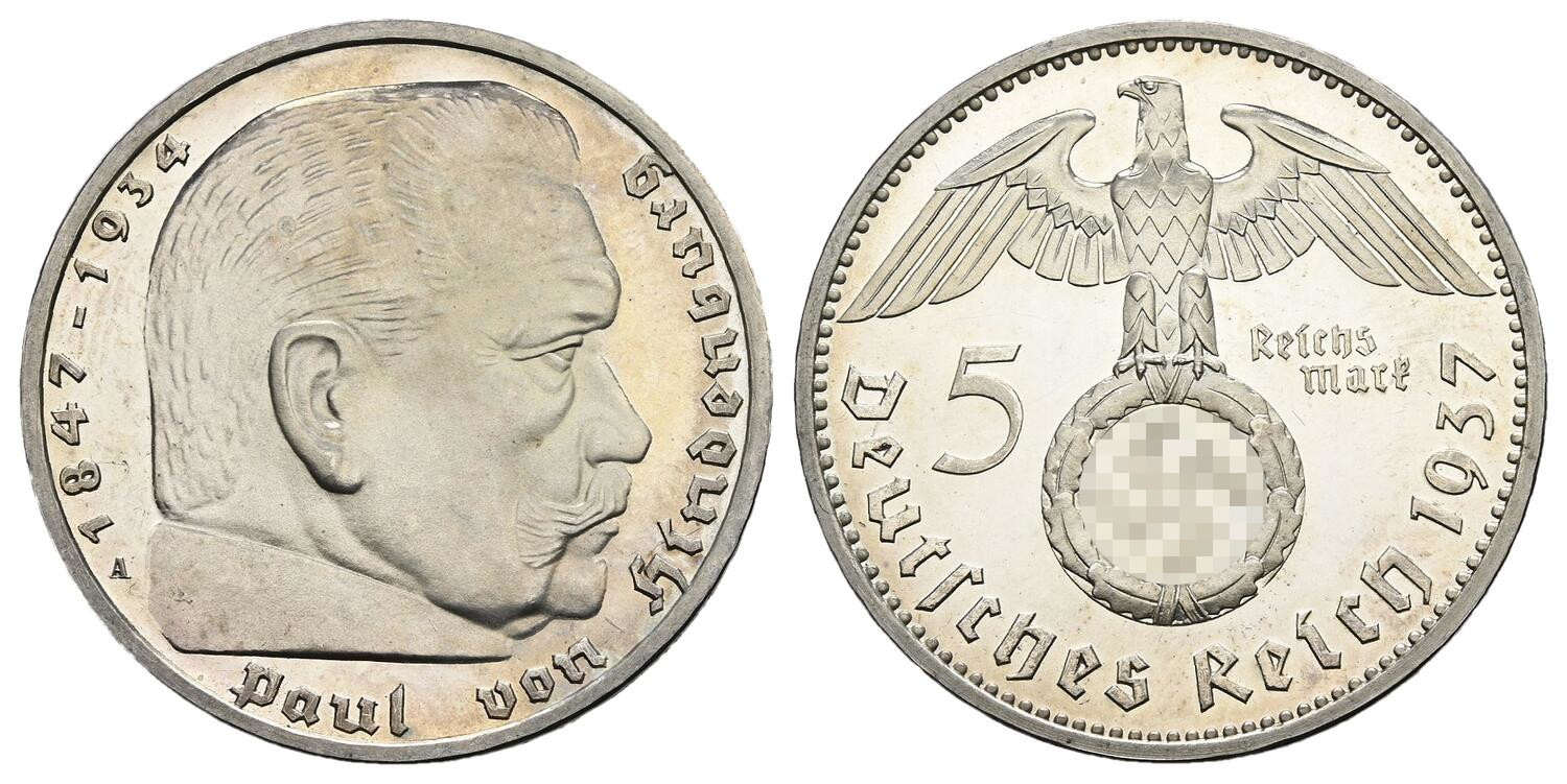 DE 5 Reichsmark 1937 D