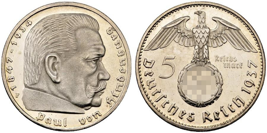 DE 5 Reichsmark 1937 F