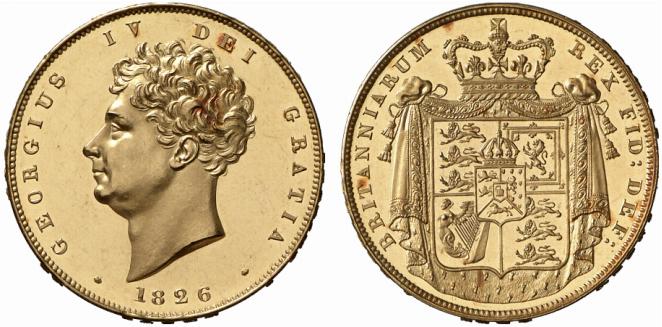 GB 2 Pounds 1826