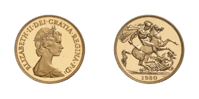 GB Double Sovereign 1980