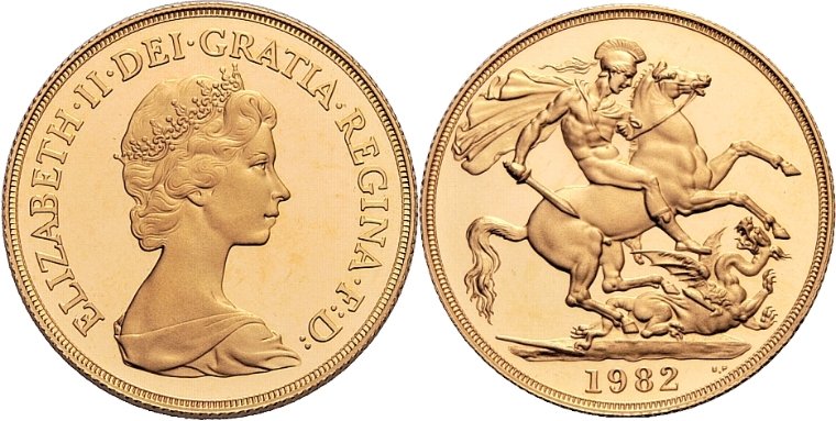 GB Double Sovereign 1982