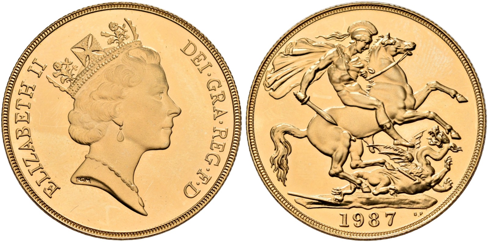 GB Double Sovereign 1987