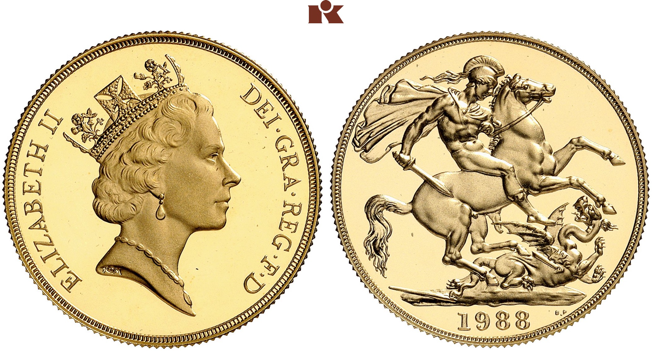 GB Double Sovereign 1988