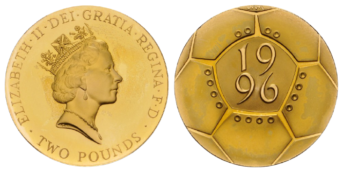 GB 2 Pounds 1996