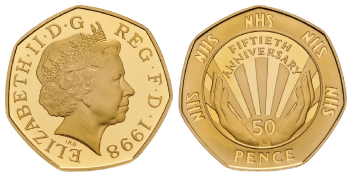 GB 50 Pence 1998