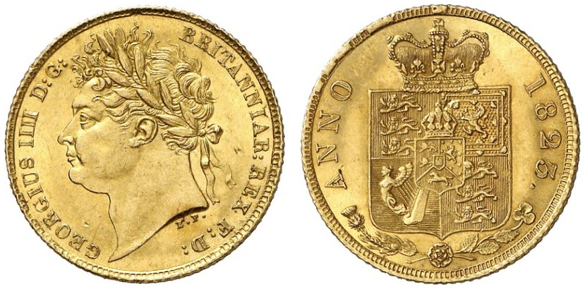 GB 1/2 Sovereign - Half Sovereign 1823