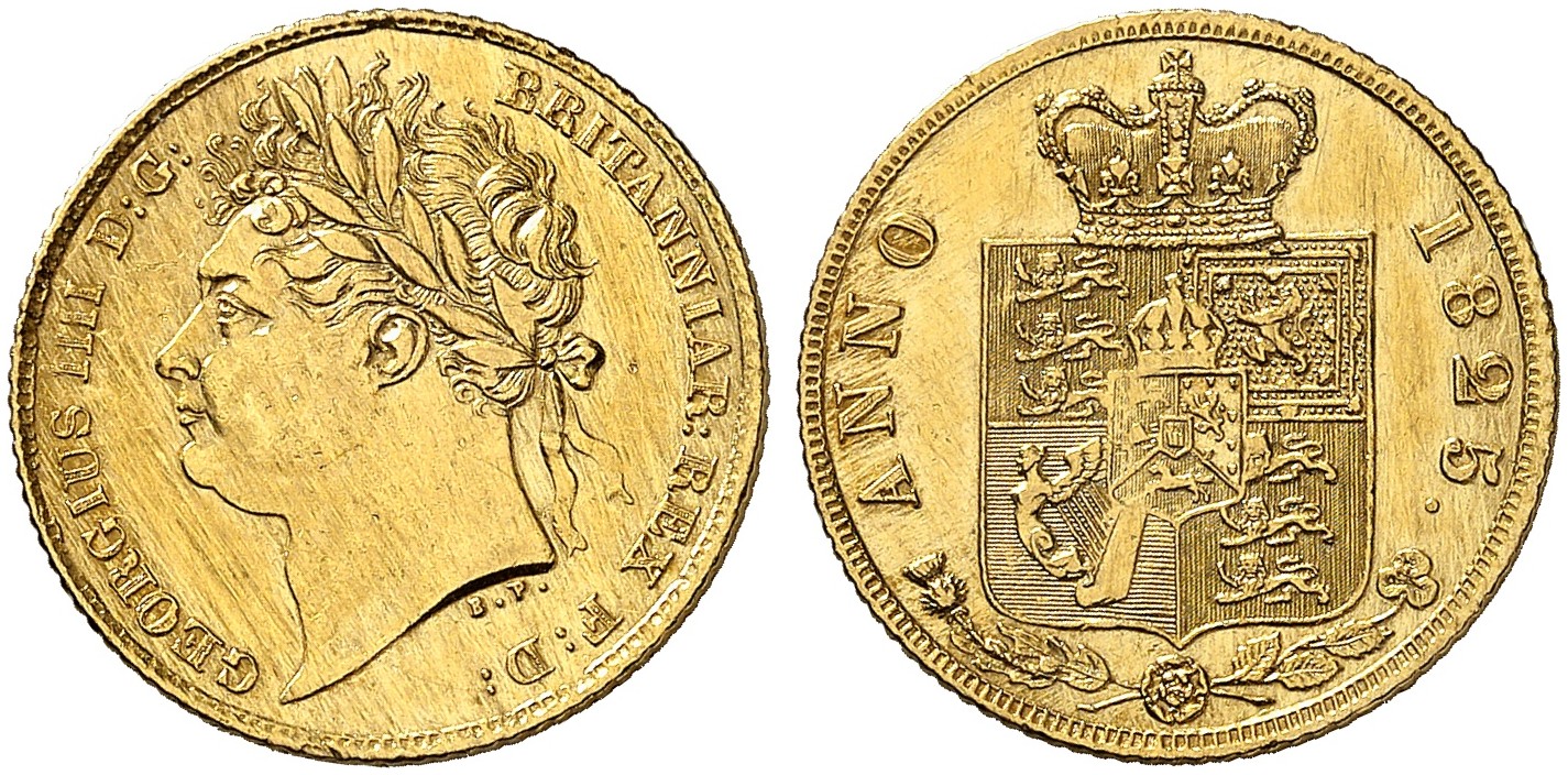 GB 1/2 Sovereign - Half Sovereign 1825